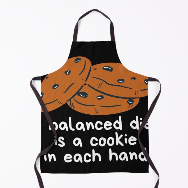 Item preview, Chocolate Chip Cookies & Funny Quote: "A Balanced Diet is a Cookie in Each Hand." designed and sold by fowons.