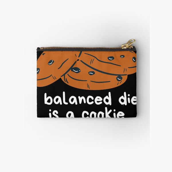 Item preview, Chocolate Chip Cookies & Funny Quote: "A Balanced Diet is a Cookie in Each Hand." designed and sold by fowons.