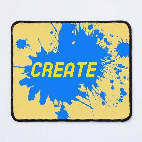 Item preview, Create - Inspiration on blue stain Yellow Background designed and sold by IrinchiDE.