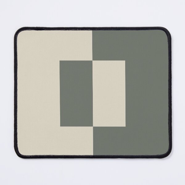Item preview, Moody Green Buff Tan Minimal Square Design 2021 Color of the Year Contemplative & Bleached Pebble designed and sold by ColorOfTheYears.