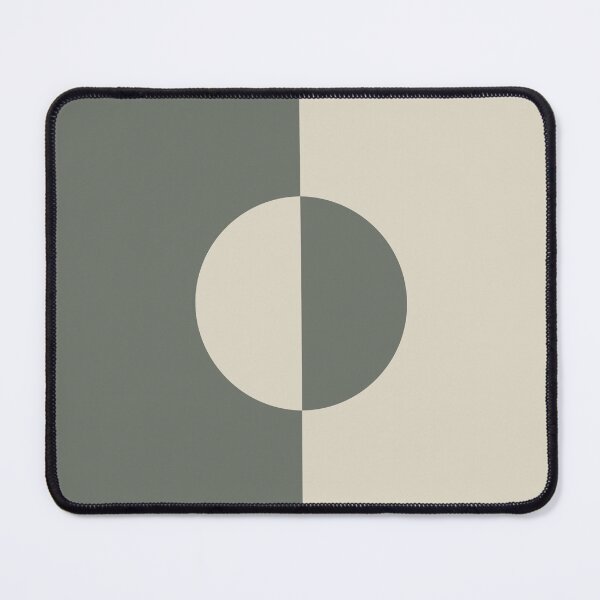 Item preview, Moody Green Buff Tan Minimal Circle Design 2021 Color of the Year Contemplative & Bleached Pebble designed and sold by ColorOfTheYears.