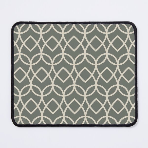 Item preview, Green Buff Tan Geometric Teardrop Pattern 2021 Color of the Year Contemplative & Bleached Pebble designed and sold by ColorOfTheYears.