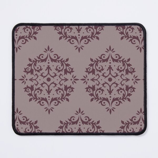 Item preview, Deep Purple Pink-Purple Damask Scroll Pattern 2021 Color of the Year Epoch & Spiced Mulberry designed and sold by ColorOfTheYears.