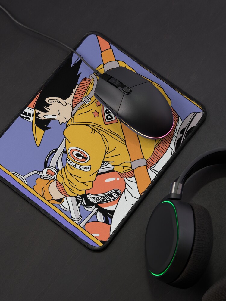 Alternate view of Goku Riding a motocycle - Dragon Ball Mouse Pad