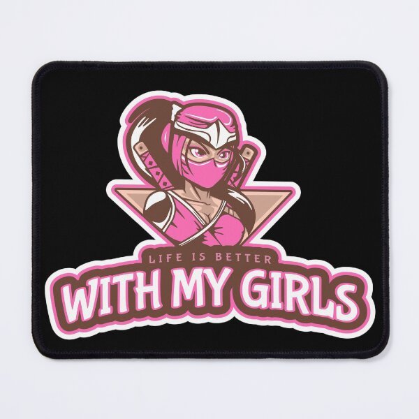 Item preview, Life is better with my girls --Ninja womans ultra soft shirt designed and sold by glitchman2.
