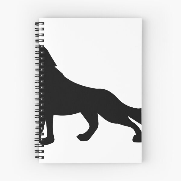 Artikelvorschau, Wolf schwarze Silhouette entworfen und verkauft von DIQDESIGN.
