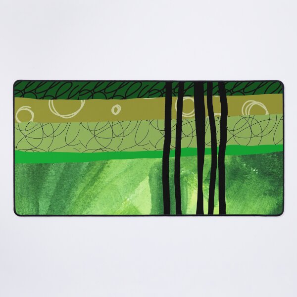 Item preview, Modern Organic Green Abstract Collage Art designed and sold by NancyMerkle.