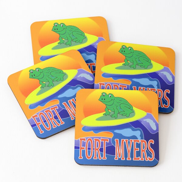 Item preview, WAY COOL Frog DUDE Surfing on Fort Myers Beach designed and sold by EdwardMonet.