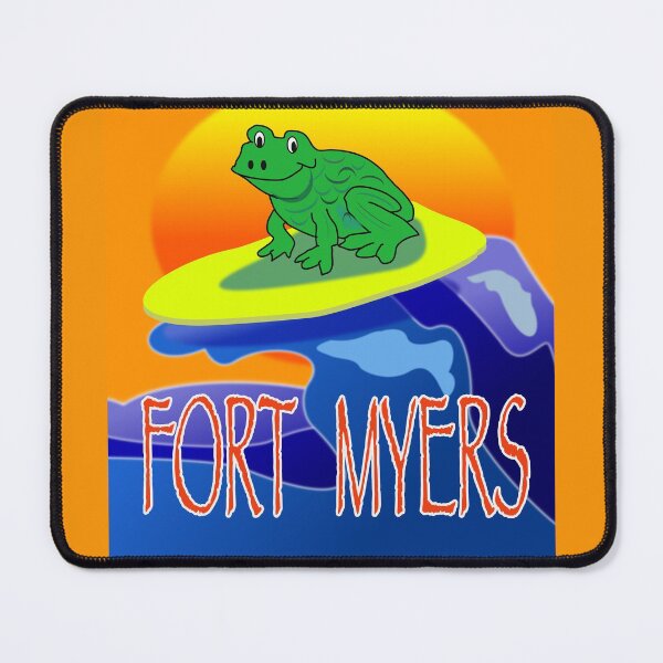 Item preview, Chillin Frog DUDE Surfing on Fort Myers Beach designed and sold by EdwardMonet.