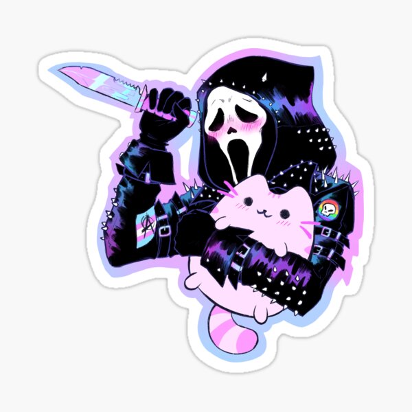 Goth/Cute/Sad Evil Kid Sticker/Decal 'Why Me' 