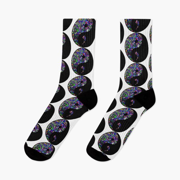 Item preview, Yin Yang Semicolon Suicide Survivor Black Paint Splatter designed and sold by Handstand365.
