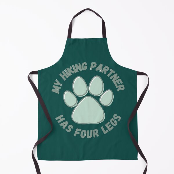 Item preview, Copy of cute paw print my hiking partner has four legs (colored background) designed and sold by -Lily-Anne-.