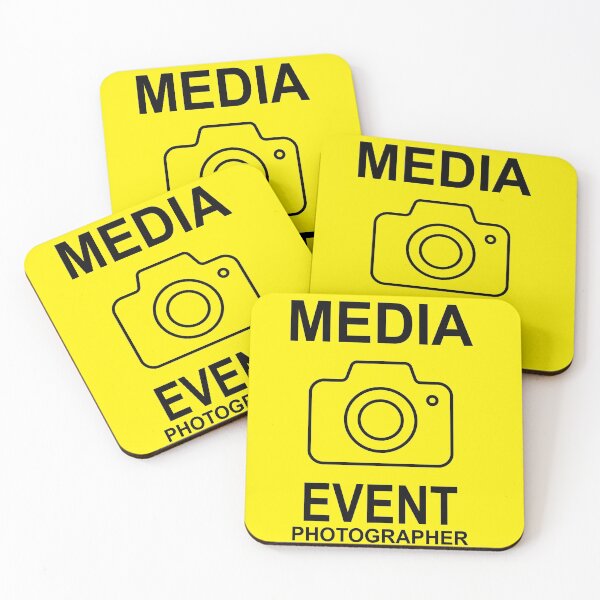Item preview, Event Photographer, Media - Caution Yellow Shirt designed and sold by CoolCarVideos.