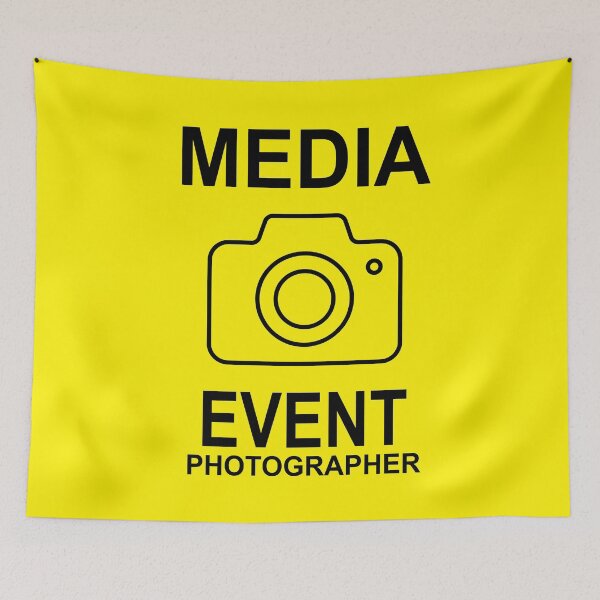 Item preview, Event Photographer, Media - Caution Yellow Shirt designed and sold by CoolCarVideos.