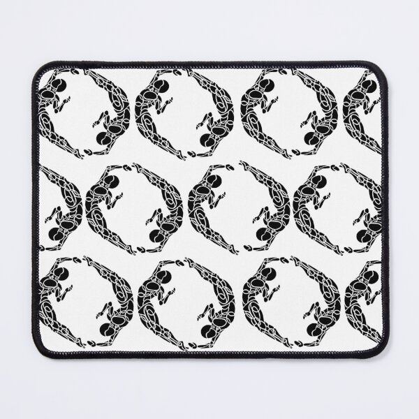 Item preview, Round and Round Black Circles Repeat Pattern designed and sold by danceink.