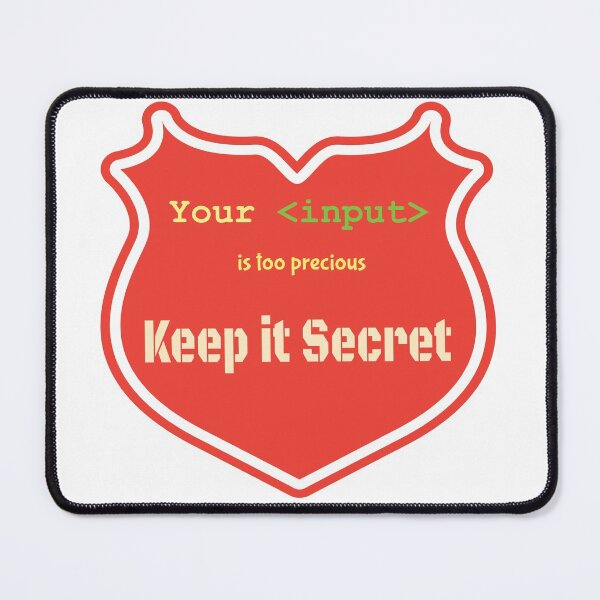 Item preview, Sarcastic quote Your Input is too Precious - Keep It Secret Red designed and sold by IrinchiDE.