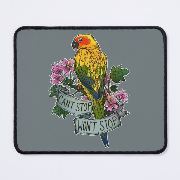 Item preview, Can't Stop; Won't Stop (sun conure) designed and sold by KIRISKA.
