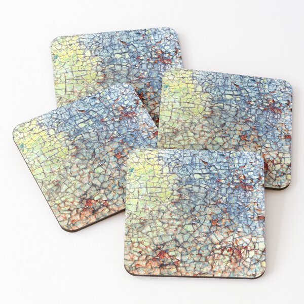 Item preview, Colorful Abstract Paint and Rust Mosaic designed and sold by Anna Lemos.