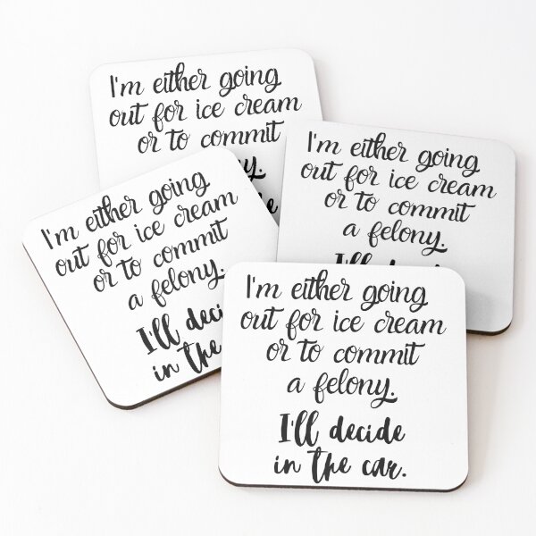 Item preview, Ice Cream Or A Felony designed and sold by Ikramy.
