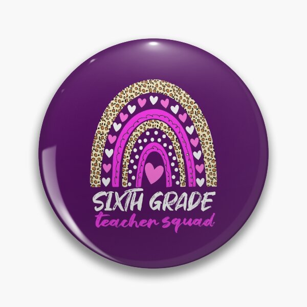 Item preview, Sixth Grade Teacher Squad Leopard Rainbow designed and sold by SharpThreadZ.