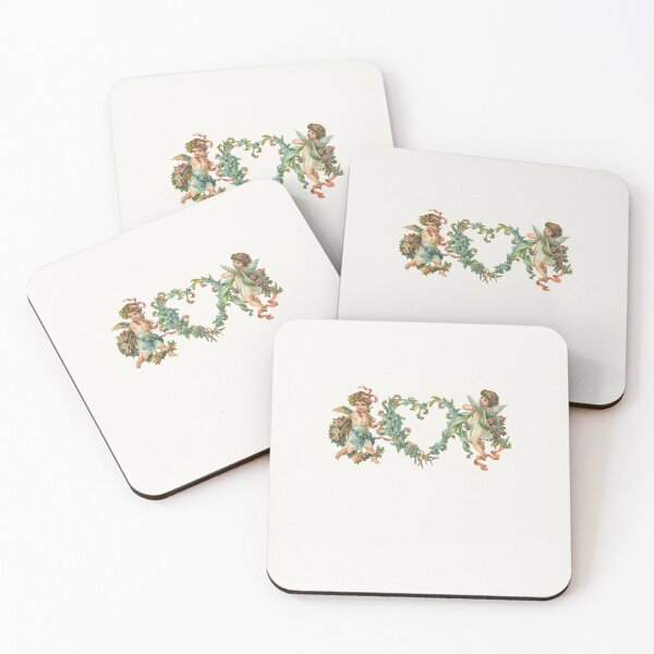 Item preview, Vintage Angelic Cherubs with heart Valentine Love  designed and sold by goodprana3891.