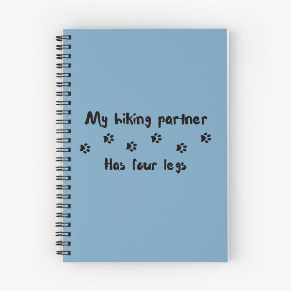 Item preview, paw print trail my hiking partner has four legs (colored background) designed and sold by -Lily-Anne-.