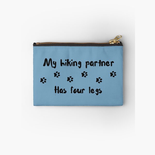 Item preview, paw print trail my hiking partner has four legs (colored background) designed and sold by -Lily-Anne-.