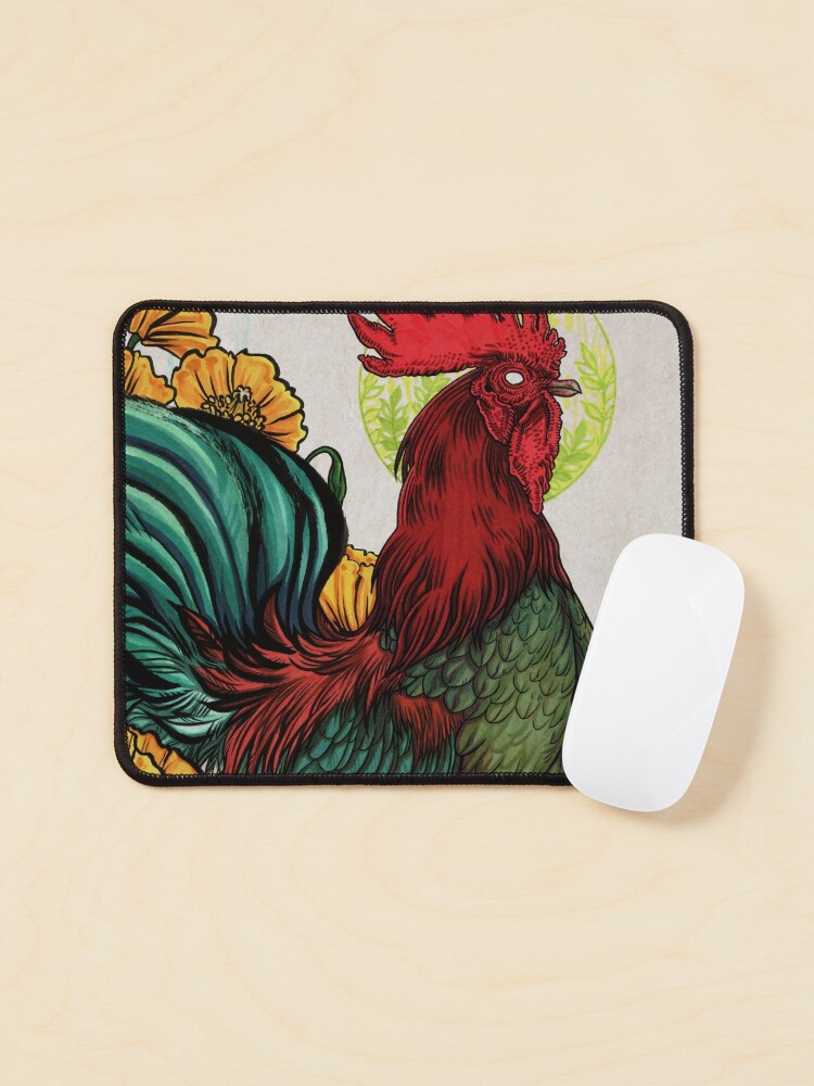 rooster mouse pad