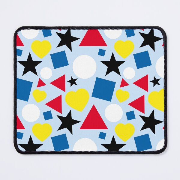 Item preview, Primary Colors Shapes Pattern On Blue designed and sold by Gsallicat.