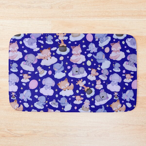 Item preview, Sleepy Cute Cartoon Baby Animals on Clouds designed and sold by MyColorfulDream.