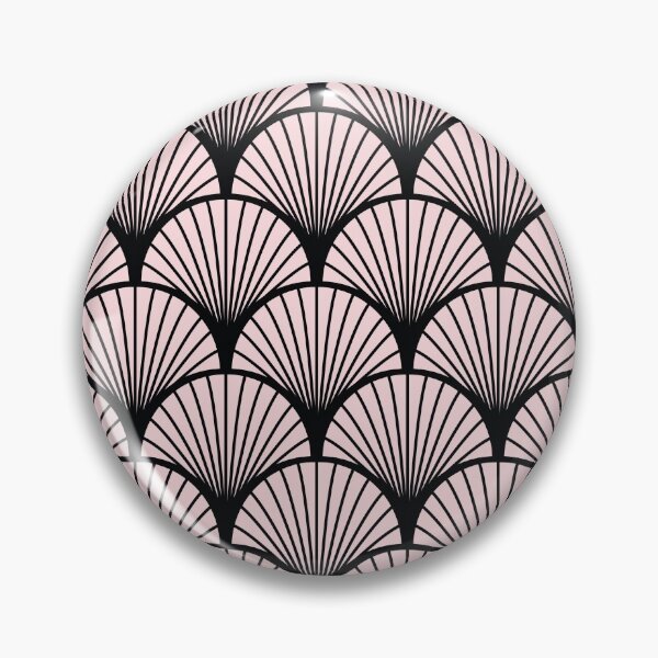 Item preview, Art Deco Fan - Pastel Pink designed and sold by TWPCdesigns.