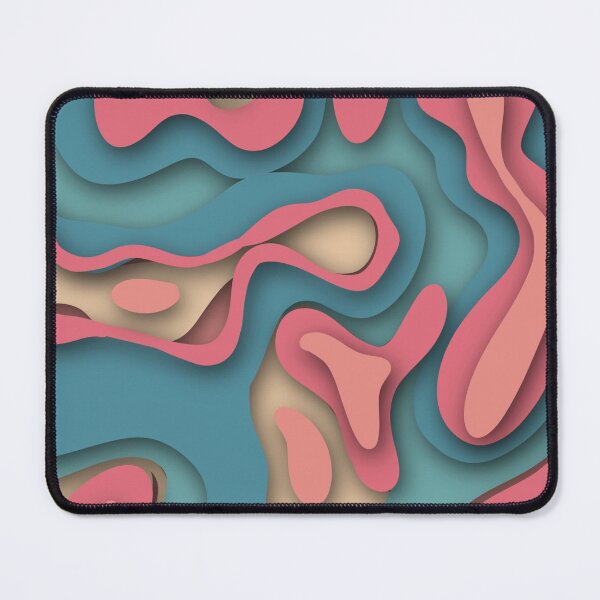 Item preview, Abstract swirl Blue and Peach designed and sold by Cattigal.