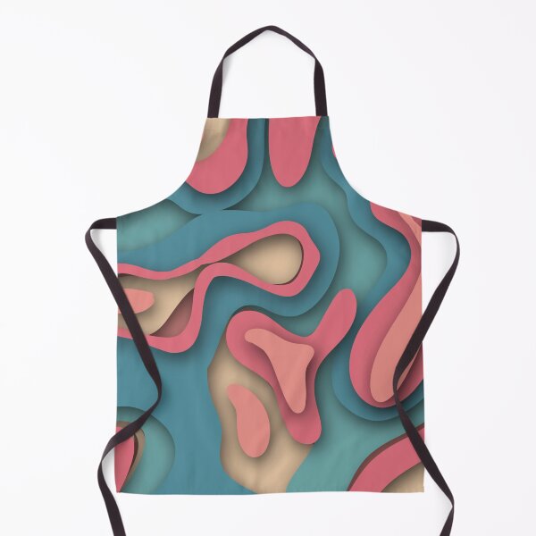 Item preview, Abstract swirl Blue and Peach designed and sold by Cattigal.