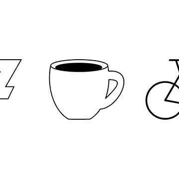 Artwork thumbnail, Cyclist Routine Sleep Coffee Ride Repeat by RabeDesigns
