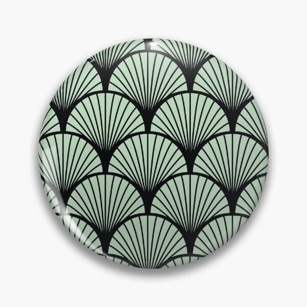 Item preview, Art Deco Fan - Pastel Green designed and sold by TWPCdesigns.