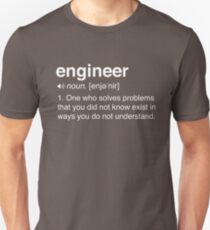 Funny Engineer Definition Slim Fit T-Shirt