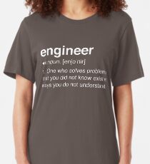 Lustige Ingenieurdefinition Slim Fit T-Shirt