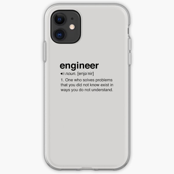 Funny Engineer Definition iPhone Soft Case