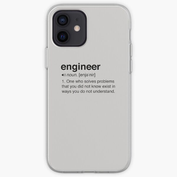 Funny Engineer Definition iPhone Soft Case