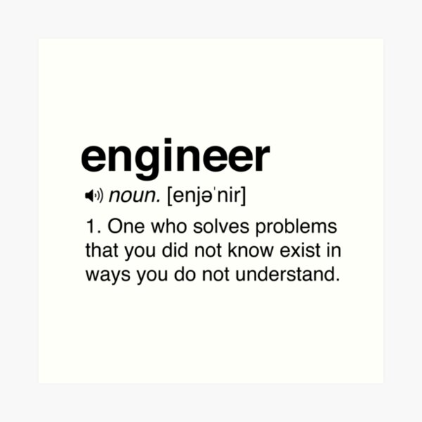 Item preview, Funny Engineer Definition designed and sold by careers.