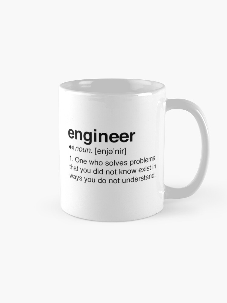 Alternate view of Funny Engineer Definition Mug