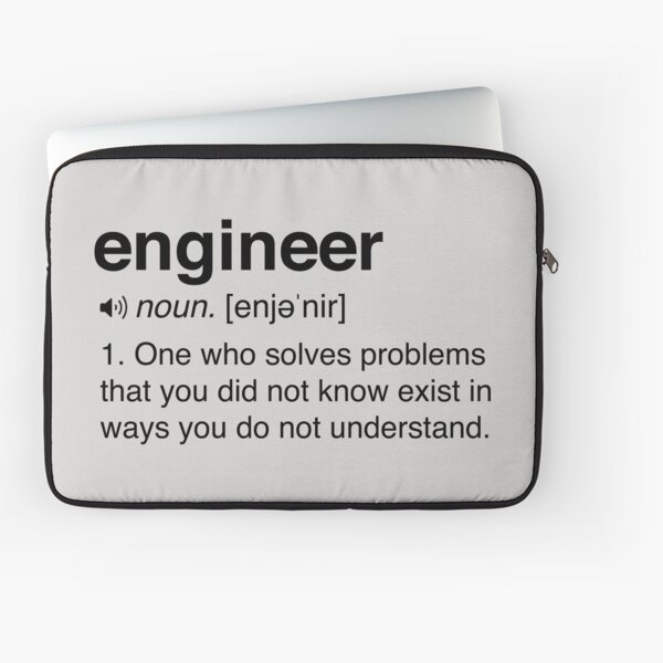 Funny Engineer Definition Laptop Sleeve
