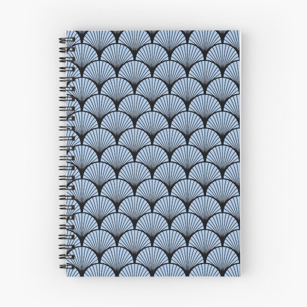 Item preview, Art Deco Fan - Pastel Blue designed and sold by TWPCdesigns.