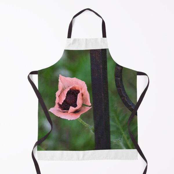 Item preview, Pink Poppy with Wrought Iron designed and sold by Vivar Photo.