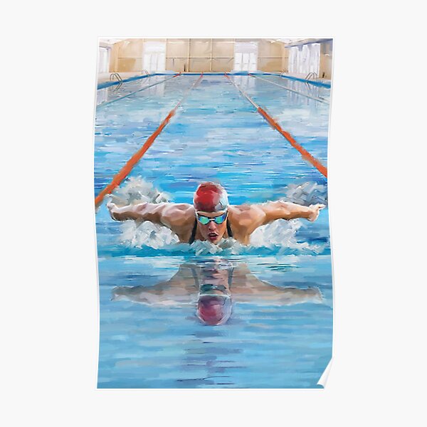 Swimming Art Poster