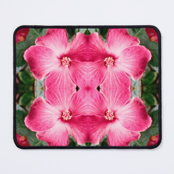 Item preview, Pink Hibiscus Kaleidoscope Collage designed and sold by MOP-tees.