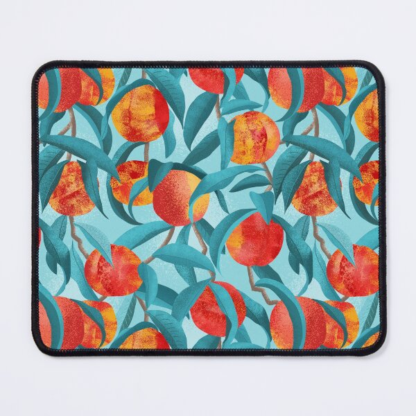 Item preview, Teal - Fruit Trees - Nectarines designed and sold by WickedRefined - Nicole Demereckis.