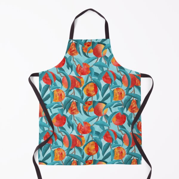 Item preview, Teal - Fruit Trees - Nectarines designed and sold by WickedRefined - Nicole Demereckis.