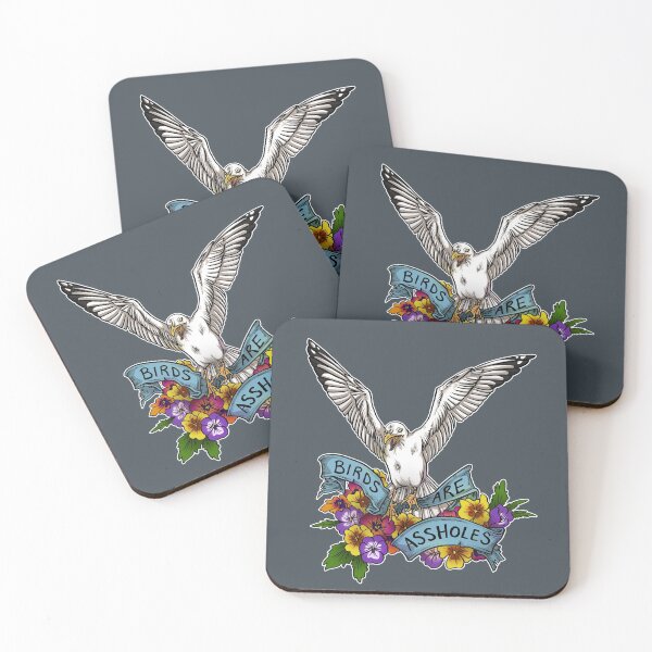 Item preview, Birds are Assholes designed and sold by KIRISKA.