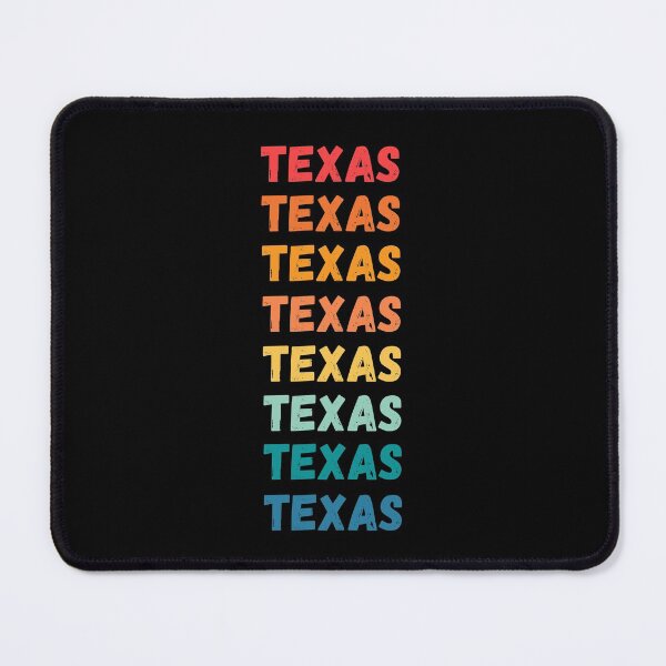 Item preview, TEXAS - repeated retro vintage sunset colors with a distressed design effect Graphic T-Shirt | Essential T-shirt designed and sold by printdot.